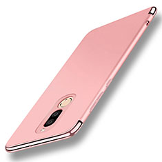 Luxury Metal Frame and Plastic Back Cover with Finger Ring Stand A01 for Huawei Rhone Rose Gold