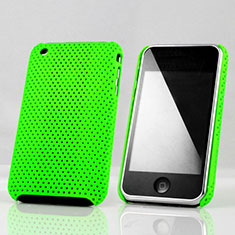 Mesh Hole Hard Rigid Case Back Cover for Apple iPhone 3G 3GS Green