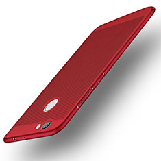 Mesh Hole Hard Rigid Case Back Cover for Huawei Nova Red