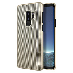 Mesh Hole Hard Rigid Case Back Cover for Samsung Galaxy S9 Plus Gold