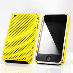 Mesh Hole Hard Rigid Cover for Apple iPhone 3G 3GS Yellow