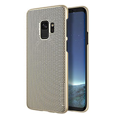 Mesh Hole Hard Rigid Cover for Samsung Galaxy S9 Gold