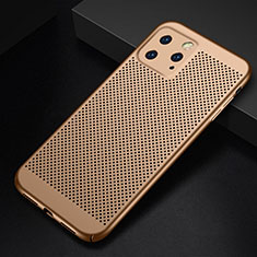 Mesh Hole Hard Rigid Snap On Case Cover for Apple iPhone 11 Pro Gold