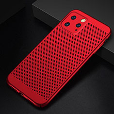 Mesh Hole Hard Rigid Snap On Case Cover for Apple iPhone 11 Pro Red