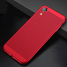 Mesh Hole Hard Rigid Snap On Case Cover for Apple iPhone XR Red