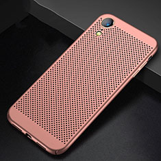 Mesh Hole Hard Rigid Snap On Case Cover for Apple iPhone XR Rose Gold