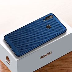 Mesh Hole Hard Rigid Snap On Case Cover for Huawei Enjoy 9 Plus Blue