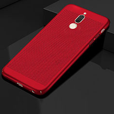 Mesh Hole Hard Rigid Snap On Case Cover for Huawei G10 Red