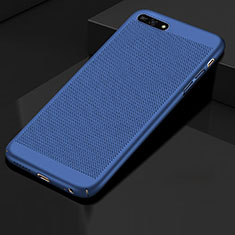 Mesh Hole Hard Rigid Snap On Case Cover for Huawei Honor 7A Blue