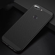 Mesh Hole Hard Rigid Snap On Case Cover for Huawei Honor 9 Lite Black