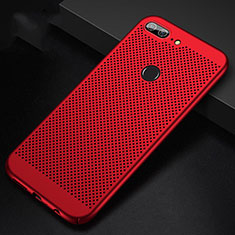 Mesh Hole Hard Rigid Snap On Case Cover for Huawei Honor 9 Lite Red