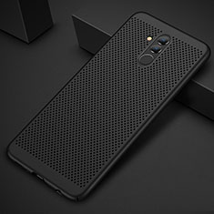 Mesh Hole Hard Rigid Snap On Case Cover for Huawei Mate 20 Lite Black