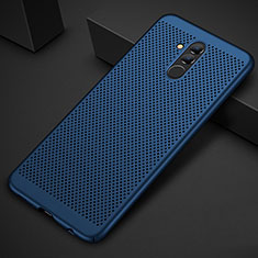 Mesh Hole Hard Rigid Snap On Case Cover for Huawei Mate 20 Lite Blue