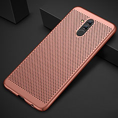 Mesh Hole Hard Rigid Snap On Case Cover for Huawei Mate 20 Lite Rose Gold