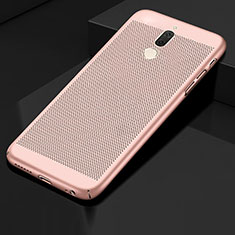 Mesh Hole Hard Rigid Snap On Case Cover for Huawei Nova 2i Rose Gold