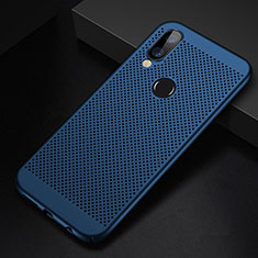 Mesh Hole Hard Rigid Snap On Case Cover for Huawei P20 Lite Blue