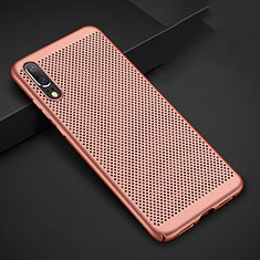 Mesh Hole Hard Rigid Snap On Case Cover for Huawei P20 Rose Gold