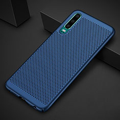 Mesh Hole Hard Rigid Snap On Case Cover for Huawei P30 Blue
