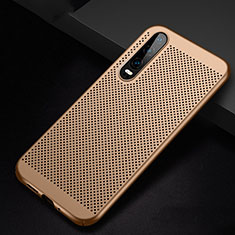 Mesh Hole Hard Rigid Snap On Case Cover for Huawei P30 Gold