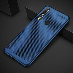 Mesh Hole Hard Rigid Snap On Case Cover for Huawei P30 Lite Blue