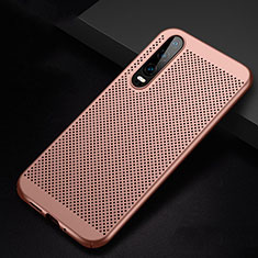 Mesh Hole Hard Rigid Snap On Case Cover for Huawei P30 Rose Gold