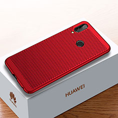 Mesh Hole Hard Rigid Snap On Case Cover for Huawei Y9 (2019) Red