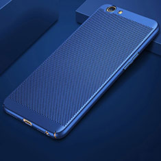 Mesh Hole Hard Rigid Snap On Case Cover for Oppo A3 Blue
