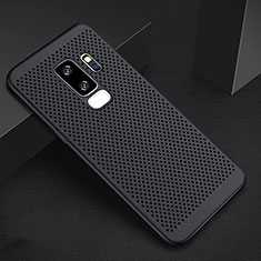 Mesh Hole Hard Rigid Snap On Case Cover for Samsung Galaxy S9 Plus Black
