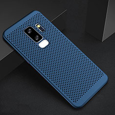 Mesh Hole Hard Rigid Snap On Case Cover for Samsung Galaxy S9 Plus Blue