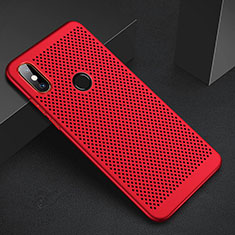 Mesh Hole Hard Rigid Snap On Case Cover for Xiaomi Mi 6X Red