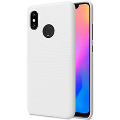 Mesh Hole Hard Rigid Snap On Case Cover for Xiaomi Mi 8 White
