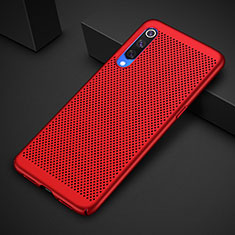 Mesh Hole Hard Rigid Snap On Case Cover for Xiaomi Mi 9 Pro 5G Red