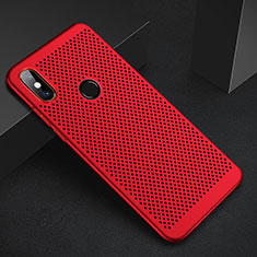 Mesh Hole Hard Rigid Snap On Case Cover for Xiaomi Redmi 6 Pro Red