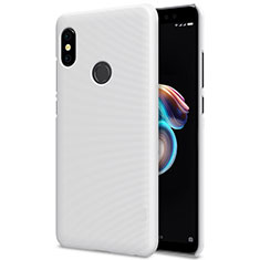 Mesh Hole Hard Rigid Snap On Case Cover for Xiaomi Redmi Note 5 White