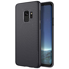Mesh Hole Hard Rigid Snap On Case Cover M01 for Samsung Galaxy S9 Black