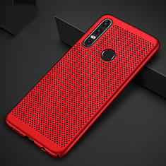 Mesh Hole Hard Rigid Snap On Case Cover P01 for Huawei Nova 4e Red