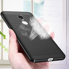 Mesh Hole Hard Rigid Snap On Case Cover R01 for Xiaomi Redmi Note 4 Black