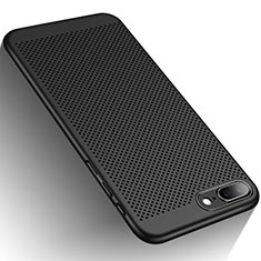 Mesh Hole Hard Rigid Snap On Case Cover W01 for Apple iPhone 7 Plus Black
