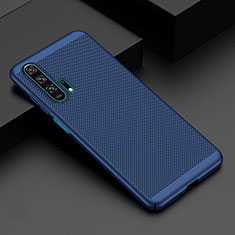 Mesh Hole Hard Rigid Snap On Case Cover W01 for Huawei Honor 20 Pro Blue