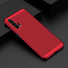 Mesh Hole Hard Rigid Snap On Case Cover W01 for Huawei Honor 20 Pro Red