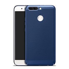 Mesh Hole Hard Rigid Snap On Case Cover W01 for Huawei Honor 8 Pro Blue