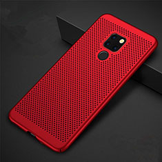 Mesh Hole Hard Rigid Snap On Case Cover W01 for Huawei Mate 20 X 5G Red