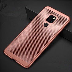 Mesh Hole Hard Rigid Snap On Case Cover W01 for Huawei Mate 20 X 5G Rose Gold