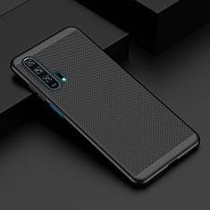 Mesh Hole Hard Rigid Snap On Case Cover W02 for Huawei Honor 20 Pro Black
