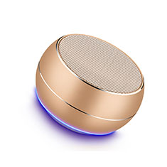 Mini Wireless Bluetooth Speaker Portable Stereo Super Bass Loudspeaker for Oppo A73 2020 Gold