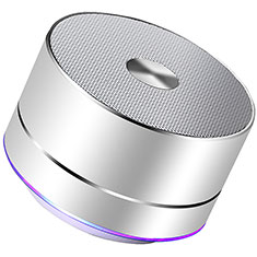 Mini Wireless Bluetooth Speaker Portable Stereo Super Bass Loudspeaker K01 for Oppo A56S 5G Silver