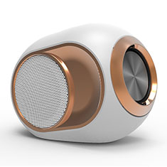 Mini Wireless Bluetooth Speaker Portable Stereo Super Bass Loudspeaker K05 for Samsung Galaxy Z Fold2 5G White