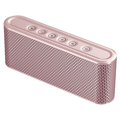 Mini Wireless Bluetooth Speaker Portable Stereo Super Bass Loudspeaker K07 for Oppo Reno7 5G Rose Gold