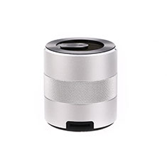 Mini Wireless Bluetooth Speaker Portable Stereo Super Bass Loudspeaker K09 for Apple iPhone SE3 2022 Silver