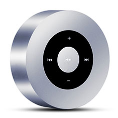 Mini Wireless Bluetooth Speaker Portable Stereo Super Bass Loudspeaker S07 for Oppo A17K Silver